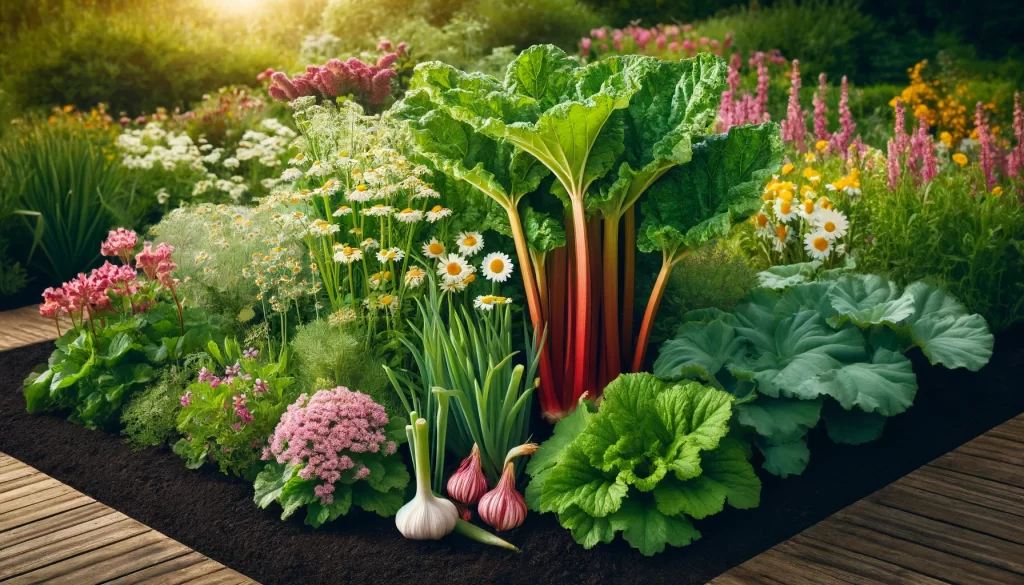 Companion Plants for Growing Delicious Rhubarb