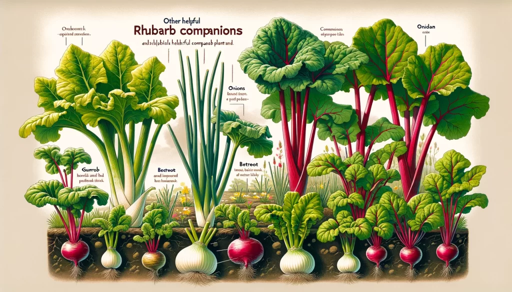 Companion Plants for Growing Delicious Rhubarb