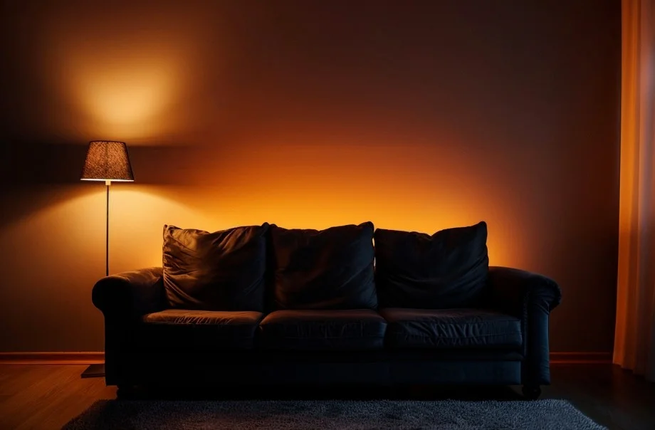 Lights Behind Couch