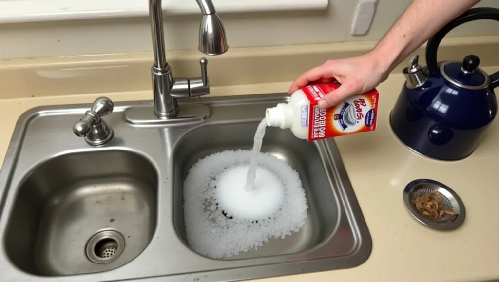 Vinegar and Baking Soda Drain Flush
